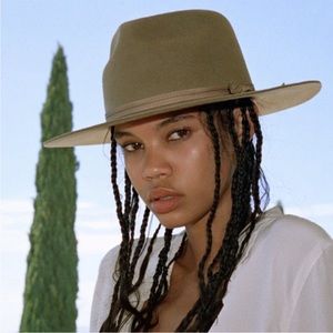 LACK OF COLOR Moss Zulu Wool Fedora. NWT